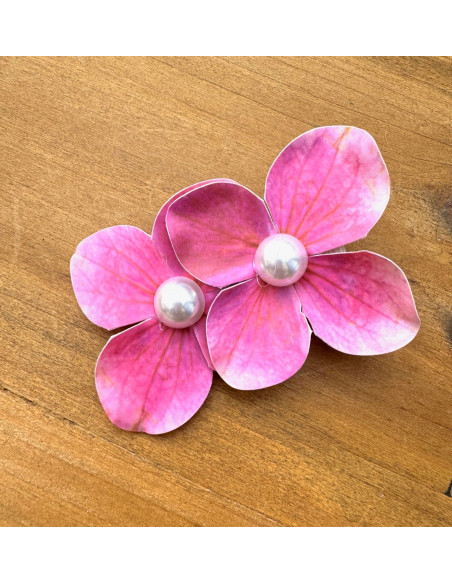 Spinka do włosów KWIAT RÓŻOWA ORCHIDEA HAWAJE KWIATY AKCESORIA LOLITA