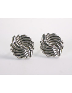 Kolczyki SREBRNE ROZETY  STAL CHIRURGICZNA LOLITA AKCESORIA