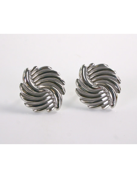 Kolczyki SREBRNE ROZETY  STAL CHIRURGICZNA LOLITA AKCESORIA