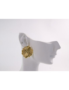 Kolczyki ZŁOTE  ROZETY  STAL CHIRURGICZNA LOLITA AKCESORIA 2