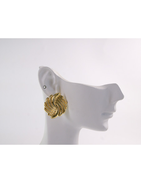 Kolczyki ZŁOTE  ROZETY  STAL CHIRURGICZNA LOLITA AKCESORIA