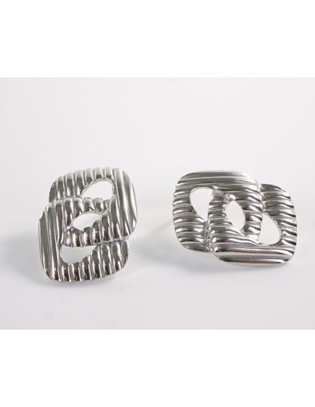 Kolczyki SREBRNY "ŁAŃCUCH" STAL CHIRURGICZNA LOLITA AKCESORIA