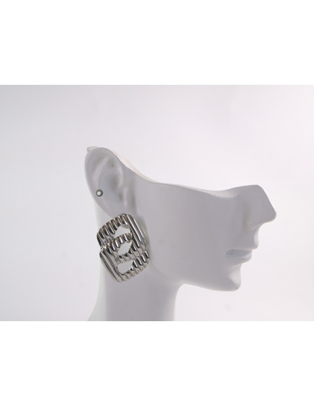 Kolczyki SREBRNY "ŁAŃCUCH" STAL CHIRURGICZNA LOLITA AKCESORIA