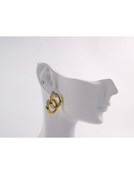 Kolczyki ZŁOTY  " ŁANCUCH"  STAL CHIRURGICZNA LOLITA AKCESORIA