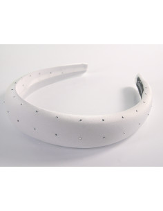 OPASKA DO WŁOSÓW NA GŁOWĘ  BIAŁA Z  DŻETAMI  LOLITA... 2