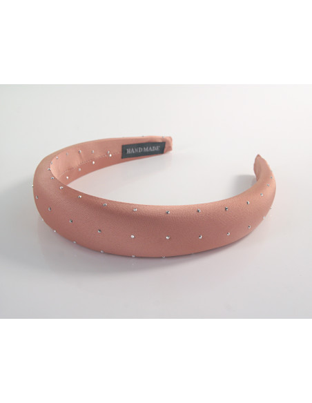 OPASKA DO WŁOSÓW NA GŁOWĘ ŁOSOSIOWA  Z  DŻETAMI  LOLITA AKCESORIA