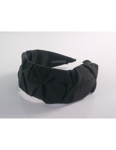 OPASKA DO WŁOSÓW NA GŁOWĘ MARSZCZONA LOLITA AKCESORIA CZARNA 2