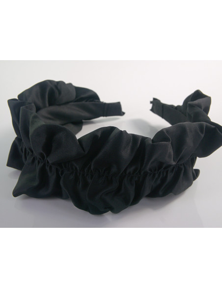 OPASKA DO WŁOSÓW NA GŁOWĘ MARSZCZONA FALBANKA SATYNA LOLITA AKCESORIA