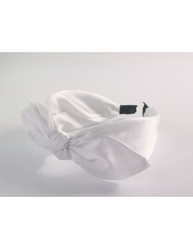 OPASKA DO WŁOSÓW NA GŁOWĘ WĘZEŁ KOKARDA SATYNA...