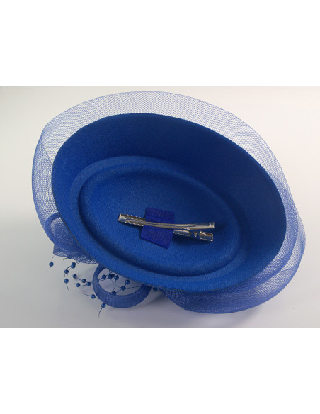 Fascynator na głowę ELEGANCKI STROIK CHABROWY LOLITA AKCESORIA