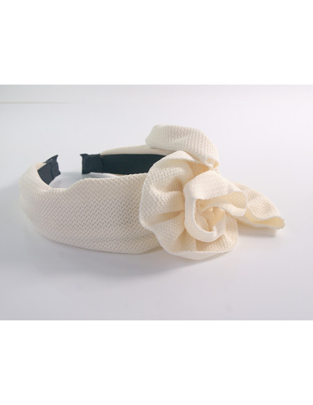 Fascynator na głowę OPASKA NA GŁOWĘ Z KOKARDĄ LOLITA AKCESORIA