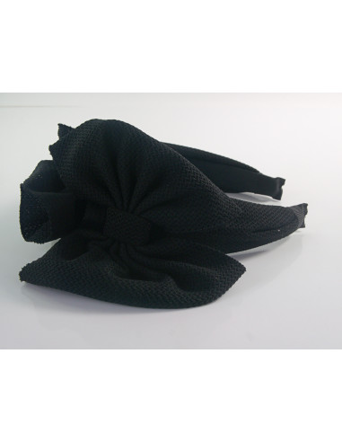 Fascynator na głowę OPASKA NA GŁOWĘ Z KOKARDĄ...