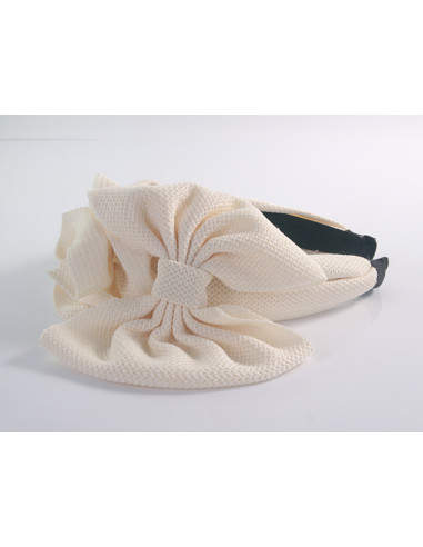 Fascynator na głowę OPASKA NA GŁOWĘ Z KOKARDĄ...