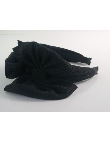 Fascynator na głowę OPASKA NA GŁOWĘ Z KOKARDĄ...