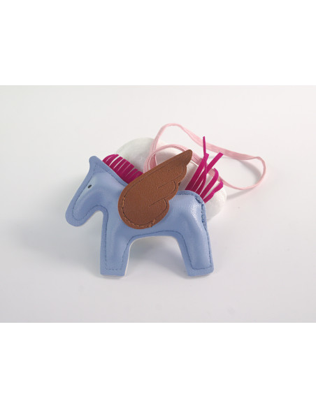 BRELOK DO TOREBKI NA KLUCZE EKO SKÓRA KONIK ZE SKRZYDŁAMI LOLITA AKCESORIA