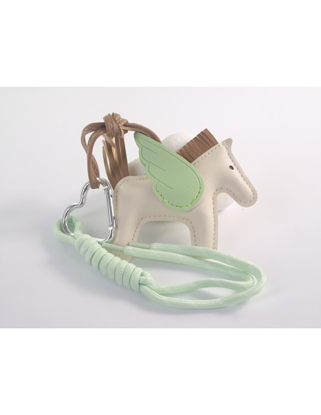 BRELOK DO TOREBKI NA KLUCZE EKO SKÓRA KONIK ZE SKRZYDŁAMI LOLITA AKCESORIA