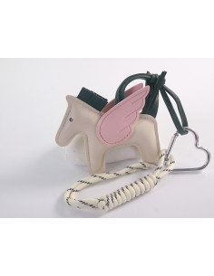 BRELOK DO TOREBKI NA KLUCZE EKO SKÓRA KONIK ZE SKRZYDŁAMI... 2