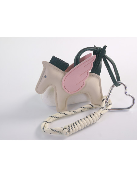 BRELOK DO TOREBKI NA KLUCZE EKO SKÓRA KONIK ZE SKRZYDŁAMI LOLITA AKCESORIA