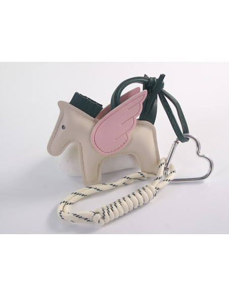 BRELOK DO TOREBKI NA KLUCZE EKO SKÓRA KONIK ZE SKRZYDŁAMI LOLITA AKCESORIA