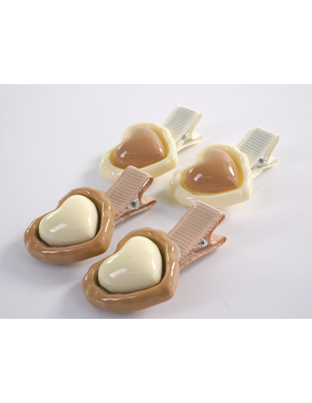 ZESTAW SPINKA DO WŁOSÓW DLA DZIECKA SERDUSZKA 4 SZTUKI  LOLITA AKCESORIA