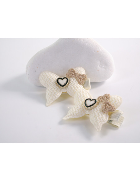 ZESTAW SPINKA DO WŁOSÓW DLA DZIECKA MOTYLKI  4 SZTUKI  LOLITA AKCESORIA