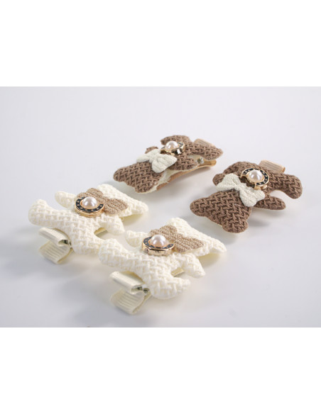 ZESTAW SPINKA DO WŁOSÓW DLA DZIECKA  MISIE 4 SZTUKI  LOLITA AKCESORIA