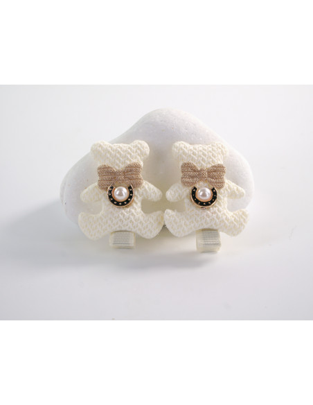 ZESTAW SPINKA DO WŁOSÓW DLA DZIECKA  MISIE 4 SZTUKI  LOLITA AKCESORIA