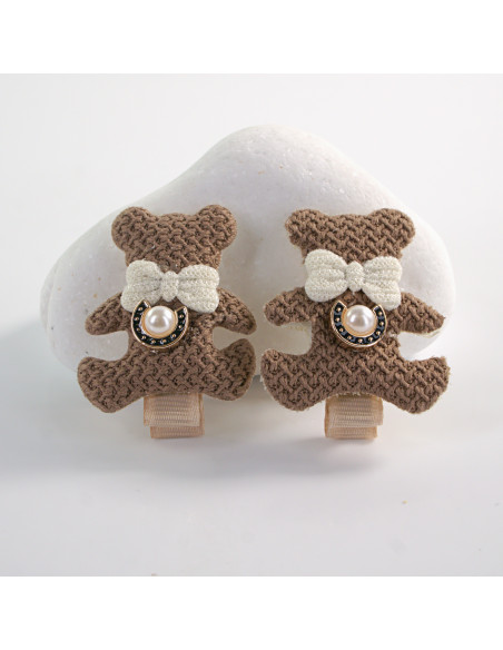 ZESTAW SPINKA DO WŁOSÓW DLA DZIECKA  MISIE 4 SZTUKI  LOLITA AKCESORIA