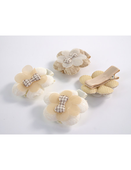 ZESTAW SPINKA DO WŁOSÓW DLA DZIECKA KWIATKI  4 SZTUKI  LOLITA AKCESORIA