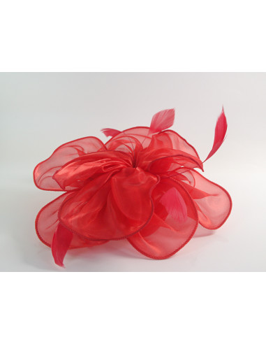 KWIAT Z MATERIAŁU na GŁOWĘ BROSZKA PRZYPINKA...