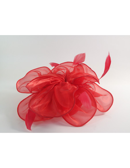 KWIAT Z MATERIAŁU na GŁOWĘ BROSZKA PRZYPINKA FASCYNATOR Lolita AKCESORIA