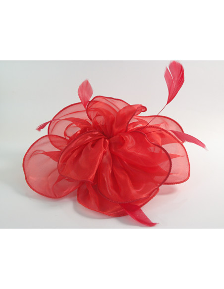 KWIAT Z MATERIAŁU na GŁOWĘ BROSZKA PRZYPINKA FASCYNATOR Lolita AKCESORIA