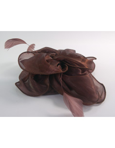 KWIAT Z MATERIAŁU na GŁOWĘ BROSZKA PRZYPINKA FASCYNATOR...