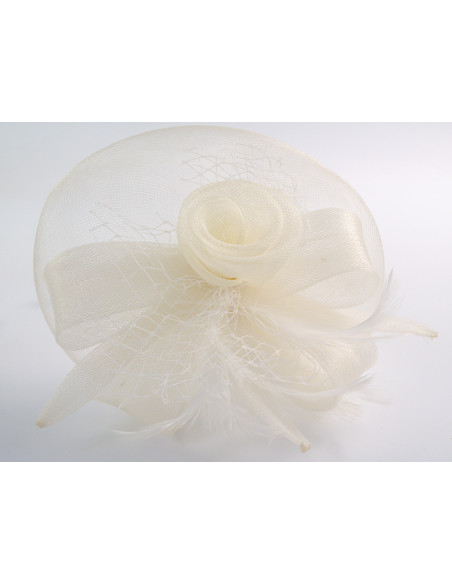 KWIAT Z MATERIAŁU na GŁOWĘ TOCZEK KAPELUSIK FASCYNATOR Lolita Accessories