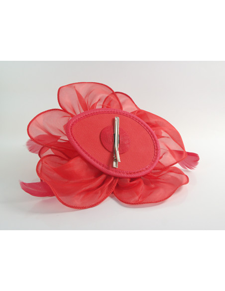 KWIAT Z MATERIAŁU na GŁOWĘ BROSZKA PRZYPINKA FASCYNATOR Lolita AKCESORIA