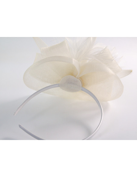 KWIAT Z MATERIAŁU na GŁOWĘ TOCZEK KAPELUSIK FASCYNATOR Lolita Accessories