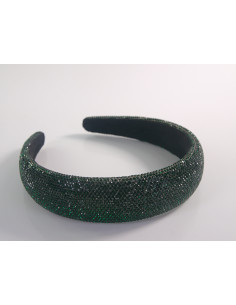 Opaska na włosy cyrkonie ZIELONA Lolita Accessories...