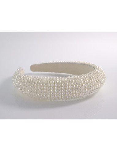 OPASKA do Włosów Z PEREŁKAMI PERŁOWA PERŁY...