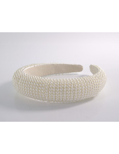 OPASKA do Włosów Z PEREŁKAMI PERŁOWA PERŁY...