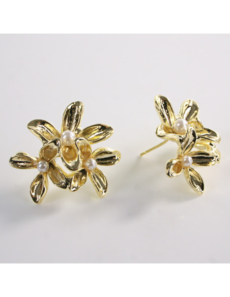 Kolczyki ZŁOTY  " ŁANCUCH"  STAL CHIRURGICZNA LOLITA AKCESORIA