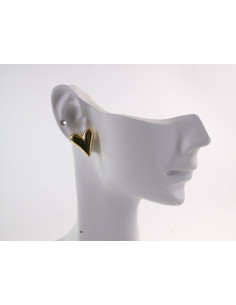 KOLCZYKI ZŁOTE SERDUSZKA SERCA STAL CHIRURGICZNA LOLITA... 2