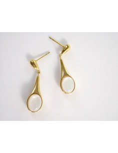 KOLCZYKI ZŁOTE ŁEZKI DŁUGIE KROPLE STAL CHIRURGICZNA...