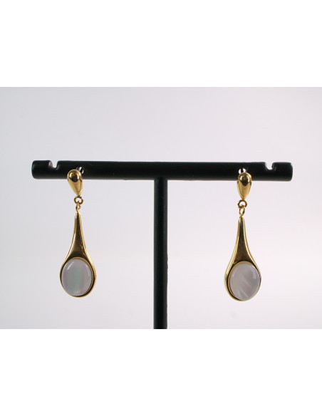 KOLCZYKI ZŁOTE ŁEZKI DŁUGIE KROPLE STAL CHIRURGICZNA LOLITA AKCESORIA