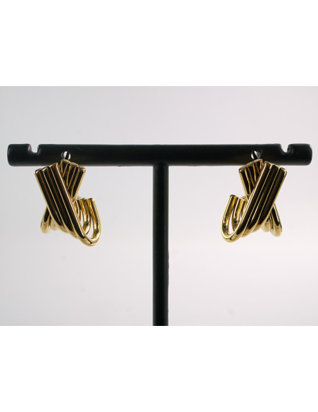 KOLCZYKI BOHO ZŁOTE ZAWIJASY XX STAL CHIRURGICZNA LOLITA AKCESORIA