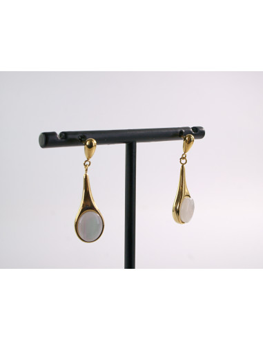 KOLCZYKI ZŁOTE ŁEZKI DŁUGIE KROPLE STAL...