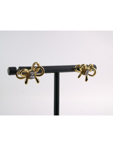 Kolczyki ZŁOTE KOKARDKI KOKARDY CHIRURGICZNA...