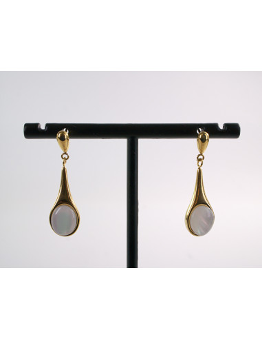 KOLCZYKI ZŁOTE ŁEZKI DŁUGIE KROPLE STAL...