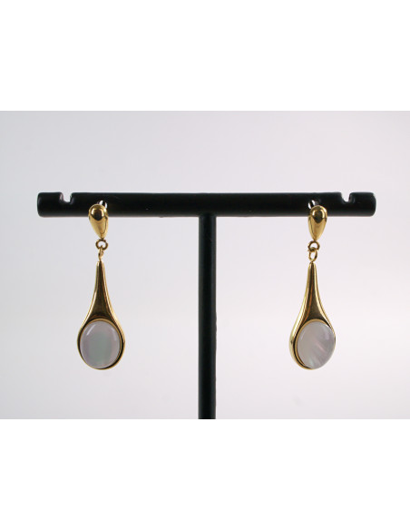 KOLCZYKI ZŁOTE ŁEZKI DŁUGIE KROPLE STAL CHIRURGICZNA LOLITA AKCESORIA