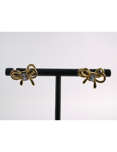 Kolczyki ZŁOTE KOKARDKI KOKARDY CHIRURGICZNA...