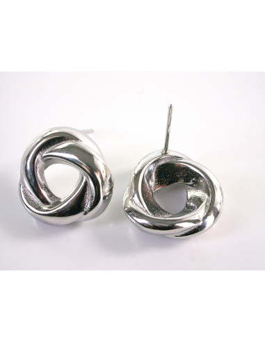 Kolczyki SREBRNE WĘZEŁKI SUPEŁKI CHIRURGICZNA...